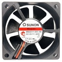 Sunon Maglev MB60201V1-000C-A99 DC 12V 1.62W 2 Wires Axial Cooling Fan
