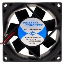 ORIENTAL COMPUTER MD1208PTS3 DC 12V 0.13A Brushless Axial Cooling Fan