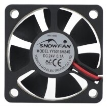 SNOWFAN YY5015H24S DC 24V 0.1A 2 Wires Axial Cooling Fan