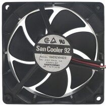 Sanyo Denki 9A0924H403 DC 24V 0.1A 2 Wires / 3 Wires Axial Cooling Fan