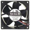 Sanyo Denki 9GV0848P4K06 DC 48V 0.22A 4 Wires 8025 Axial Cooling Fan
