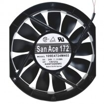 Sanyo Denki 109E4724M402 DC 24V 0.58A 2 Wires Axial Cooling Fan