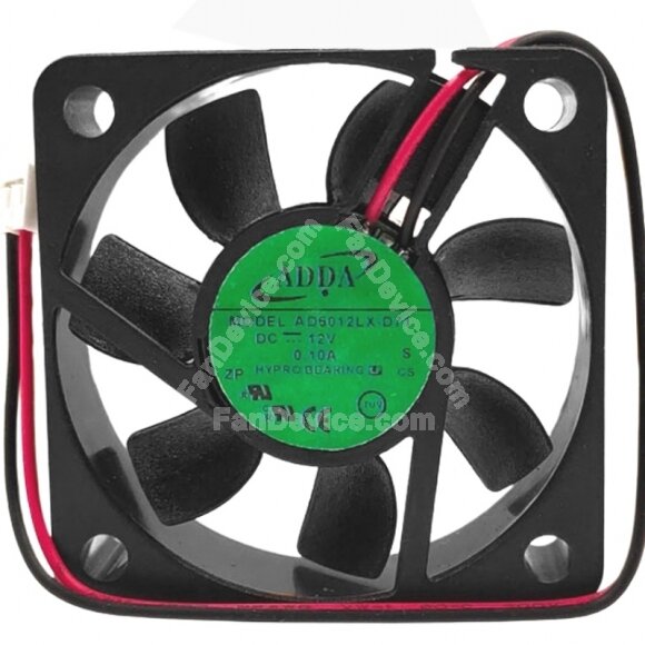 ADDA AD5012LX-D71 DC 12V 0.10A 2 Wires HYPRO Bearing Axial Cooling Fan