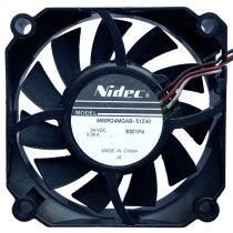 Nidec M60R24MGAB-51Z40 DC 24V 0.08A 2 Wires / 3 Wires Axial Cooling Fan