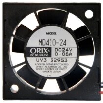 ORIX MD410-24 DC 24V 0.08A 2 Wires Brushless Axial Cooling Fan