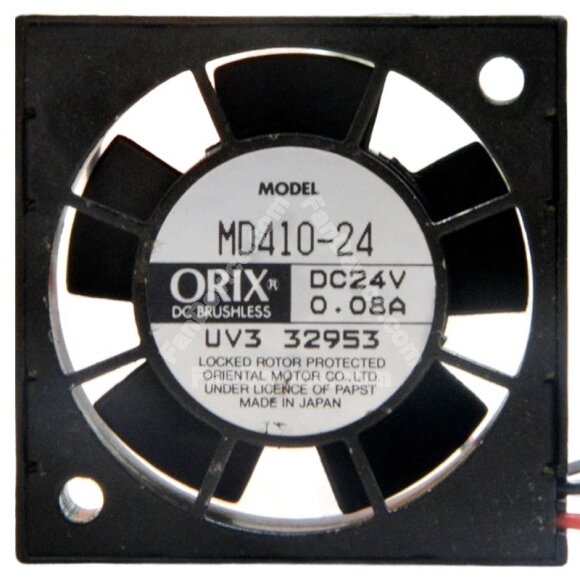 ORIX MD410-24 DC 24V 0.08A 2 Wires Brushless Axial Cooling Fan
