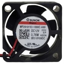 Sunon Maglev MF25101V2-1000C-A99 DC 12V 0.76W 2 Wires Axial Cooling Fan