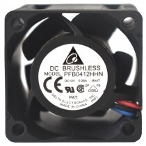 Delta PFB0412HHN DC 12V 0.26A DC Brushless 3 Wires Axial Cooling Fan