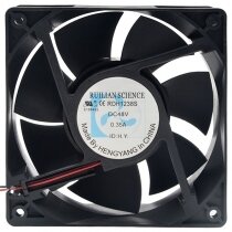 RUILIAN SCIENCE RDH1238S DC 48V 0.35A 2 Wires Axial Cooling Fan