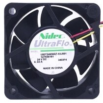 Nidec UltraFlo U60T24MMA7-53J561 DC 24V 0.03A 3 Wires Axial Cooling Fan