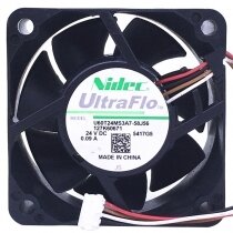 Nidec UltraFlo U60T24MS3A7-58J56 DC 24V 0.09A 4 Wires Axial Cooling Fan