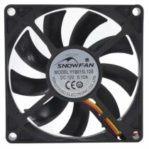 SNOWFAN YY8015L12S DC 12V 0.10A 3 Wires Axial Cooling Fan