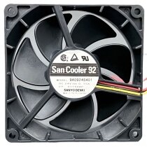 Sanyo Denki 9A0924S401 DC 24V 0.15A 3 Wires Axial Cooling Fan
