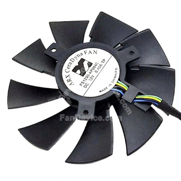 ARX FS1290-AP084C DC 12V 0.45A 4 Wires Axial Cooling Fan