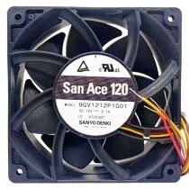 Sanyo Denki 9GV1212P1G01 DC 12V 2.1A 4 Wires PWM Axial Cooling Fan