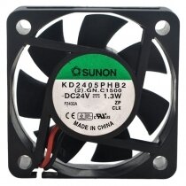 Sunon KD2405PHB2 DC 24V 1.3W 2 Wires / 3 Wires Axial Cooling Fan