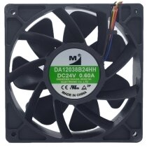 YM DA12038B24HH DC 24V 0.60A 2 / 3 / 4 Wires Axial Cooling Fan