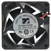 ARX FD1260-A2042E 13.8V 0.27A 2 Wires 6025 DC Brushless Axial Fan