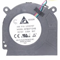 Delta KFB0712HB DC 12V 0.55A 4 Wires Blower Cooling Fan