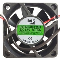 YM DA06020B12MF DC 12V 0.16A 2 Wires / 3 Wires Axial Cooling Fan