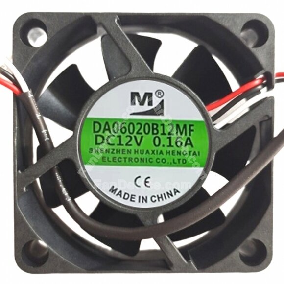 YM DA06020B12MF DC 12V 0.16A 2 Wires / 3 Wires Axial Cooling Fan