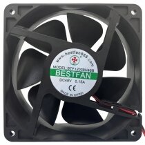 BESTFAN BTF12038H48B DC 48V 0.15A 2 Wires Axial Cooling Fan