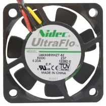 Nidec U40X05MHZ7-52 DC 5V 0.23A 3 Wires Axial Cooling Fan