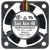 Sanyo 109P0424F6D01 DC 24V 0.06A 3 Wires Axial Cooling Fan