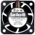 Sanyo 109P0424H7D14 DC 24V 0.08A 3 Wires Axial Cooling Fan