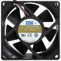 AVC DA0825B48S DC 48V 0.21A 3 / 4 Wires Ball Bearing Cooling Fan