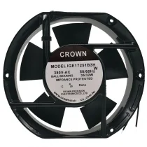 CROWN IGE17251B3H 380V 35/32W Ball Bearing Impedance Protected Cooling Fan