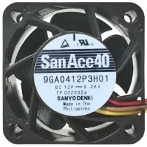 Sanyo 9GA0412P3H01 DC 12V 0.28A 4 Wires PWM Axial Cooling Fan