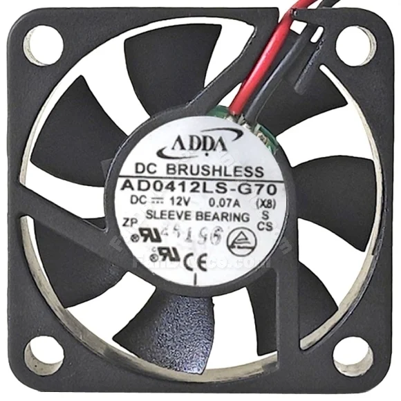 ADDA AD0412LS-G70 12V 0.07A DC Brushless 2 Wires Axial Cooling Fan