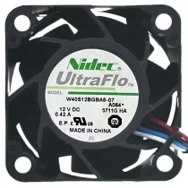 Nidec W40S12BGBA5-07 DC 12V 0.42A 2 / 3 / 4 Wires Cooling Fan