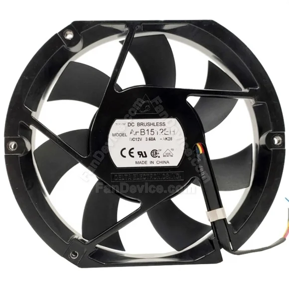 Delta AFB1512EH 12V 3.60A 4 Wires Axial DC Brushless Cooling Fan