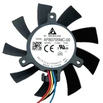 Delta AFB0705MC-00 5V 0.30A 4 Wires DC Brushless PWM Axial Cooling Fan