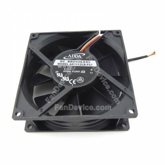 ADDA AD1012LB-F93 DC 12V 0.33A 3 Wires Axial Cooling Fan