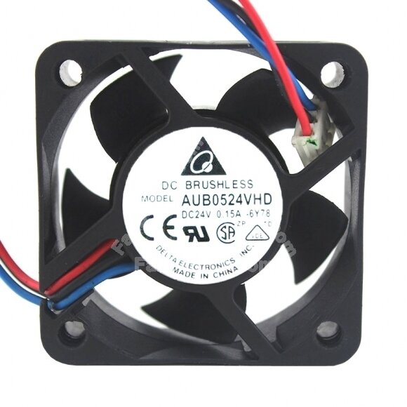 Delta AUB0524VHD DC 24V 0.15A 2 Wires / 3 Wires Axial Cooling Fan