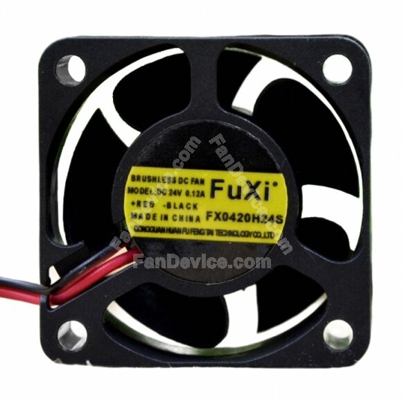 FuXi FX0420H24S DC 24V 0.12A 2 Wires Axial Cooling Fan