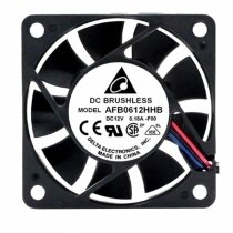 Delta AFB0612HHB DC 12V 0.18A 2 Wires / 3 Wires Axial Cooling Fan