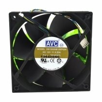 AVC DS12025B12EP004 DC 12V 0.20A 4 Wires Axial Cooling Fan
