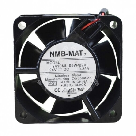 NMB-MAT 2410ML-05W-B70 DC 12V 0.25A 2 Wires Axial Cooling Fan
