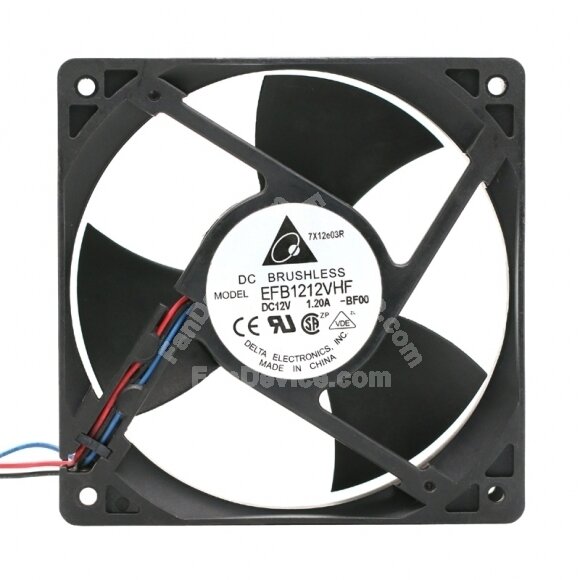 Delta EFB1212VHF DC 12V 1.20A 2 Wires / 3 Wires Axial Cooling Fan