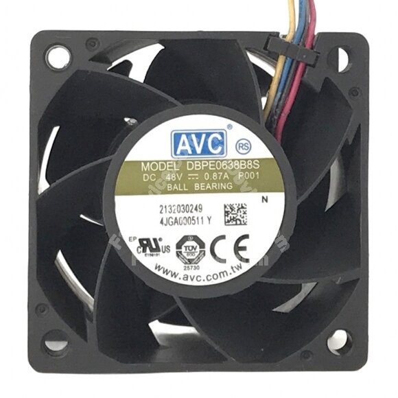 AVC DBPE0638B8S DC 48V 0.87A 6038 Axial Cooling Fan