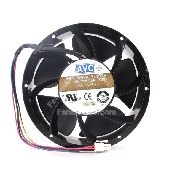 AVC DBPA1751B2S DC 12V 6.96A 6 Wires Axial Cooling Fan