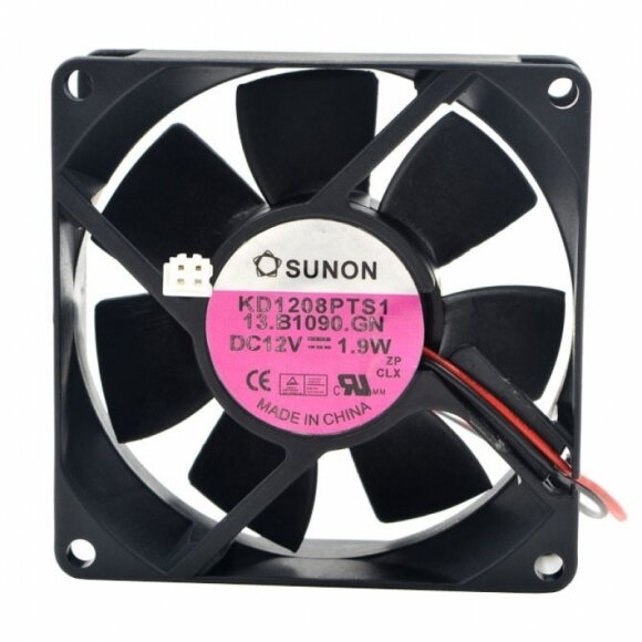 Sunon KD1208PTS1 13.B1090.GN DC 12V 1.9W 2 Wires / 3 Wires Axial Cooling Fan