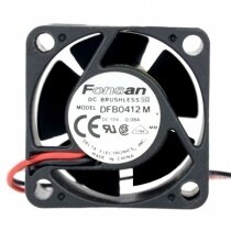 Delta Fonsan DFB0412M DC 12V 0.08A 2 Wires Axial Cooling Fan