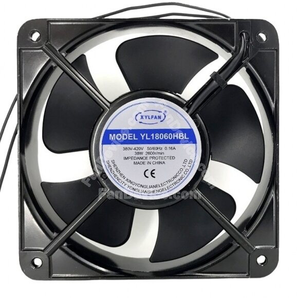 XYLFAN YL18060HBL AC 380V-420V 0.16A 38W 18060 Axial Cooling Fan