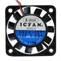 ICFAN S0406-12V DC 12V 0.09A 2 Wires Axial Cooling Fan