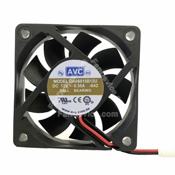 AVC DA06015B12U DC 12V 0.35A 2 Wires / 3 Wires / 4 Wires Axial Cooling Fan